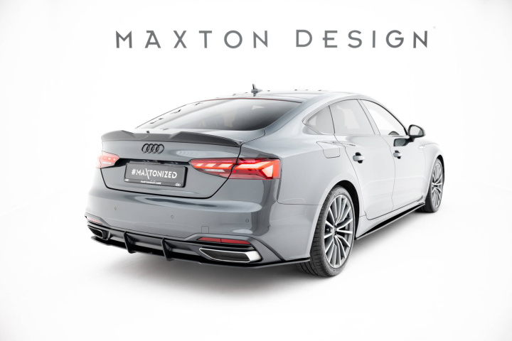Audi A5 F5 Facelift 2019-2024 Street Pro Bakre Diffuser Röd Maxton Design i gruppen Välj bilmodell / Audi / A5 - S5 - RS5 (F5) 2016+ / Styling hos DDESIGN Scandinavia AB (AUA52FSBCNC-RS1BRB)