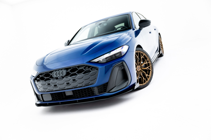 Audi A5 S-Line / S5 Sedan / Avant B10 2024- Street Pro Frontsplitter + Flaps Maxton Design i gruppen Välj bilmodell / Audi / A5 - S5 - RS5 (B10) 2024+ hos DDESIGN Scandinavia AB (AUA53SLINECNC-FD1BRBFSF1G)