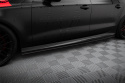 Audi A7 (RS7 Look) C7 2010-2014 Street Pro Sidoextensions Svart/Röd Maxton Design