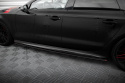 Audi A7 (RS7 Look) C7 2010-2014 Street Pro Sidoextensions Svart/Röd Maxton Design