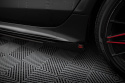Audi A7 (RS7 Look) C7 2010-2014 Street Pro Sidoextensions + Flaps Svart/Röd + Blanka Flaps Maxton Design