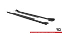 Audi A7 (RS7 Look) C7 2010-2014 Street Pro Sidoextensions + Flaps Svart/Röd + Blanka Flaps Maxton Design