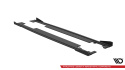 Audi A7 (RS7 Look) C7 2010-2014 Street Pro Sidoextensions + Flaps Svart/Röd + Blanka Flaps Maxton Design