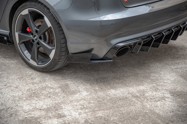 AURS38VCNC-RSD1B-RSF1A Audi RS3 8V 2015-2016 Racing Sido Splitters & Add-On Durability Sportback Maxton Design