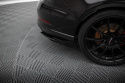 Audi RS3 Sedan 8V Facelift 2016- 2020 Street Pro Bakre Sidoextensions + Flaps Svart/Röd + Blanka Flaps Maxton Design