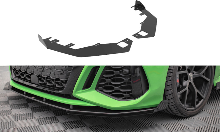 Audi RS3 Sedan / Sportback 8Y 2020+ Add-On Splitters Maxton Design i gruppen Välj bilmodell / Audi / A3 - S3 - RS3 (8Y) 2020+ / Styling hos DDESIGN Scandinavia AB (AURS38YCNC-FSF1G)