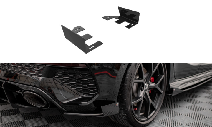 Audi RS3 Sportback 8Y 2020+ Add-On Till Racing Bak Sido Splitters Maxton Design i gruppen Välj bilmodell / Audi / A3 - S3 - RS3 (8Y) 2020+ / Styling hos DDESIGN Scandinavia AB (AURS38YCNC-RSF1G)