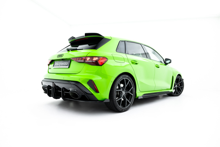 Audi RS3 Sportback 8Y Facelift 2024- Street Pro Bakre Diffuser + Flaps Maxton Design i gruppen Välj bilmodell / Audi / A3 - S3 - RS3 (8Y) 2020+ / Styling hos DDESIGN Scandinavia AB (AURS38YFSBCNC-RS1B-RSF1G)