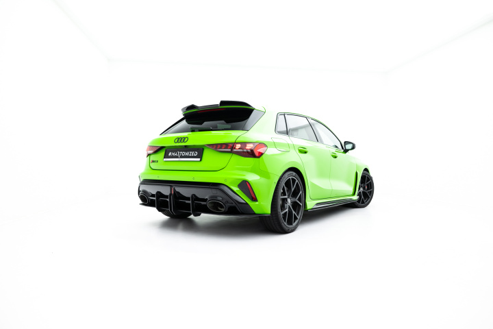 Audi RS3 Sportback 8Y Facelift 2024- Street Pro Bakre Diffuser Maxton Design i gruppen Välj bilmodell / Audi / A3 - S3 - RS3 (8Y) 2020+ / Styling hos DDESIGN Scandinavia AB (AURS38YFSBCNC-RS1B)