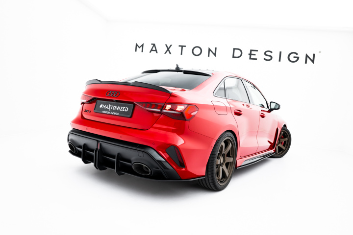 Audi RS3 Sedan 8Y Facelift 2024- Street Pro Bakre Diffuser Maxton Design i gruppen Välj bilmodell / Audi / A3 - S3 - RS3 (8Y) 2020+ / Styling hos DDESIGN Scandinavia AB (AURS38YFSCNC-RS1B-BRBI)