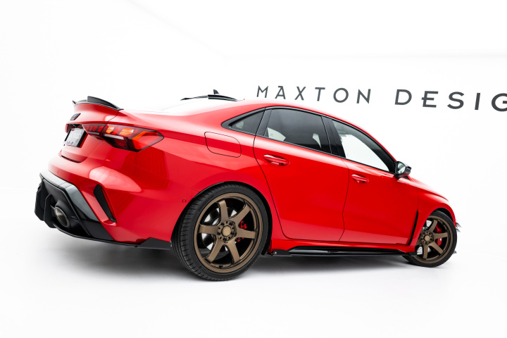 Audi RS3 Sportback 8Y Facelift 2024- Street Pro Sidoextensions + Flaps Maxton Design i gruppen Välj bilmodell / Audi / A3 - S3 - RS3 (8Y) 2020+ / Styling hos DDESIGN Scandinavia AB (AURS38YFSCNC-SD1B-SF1G)