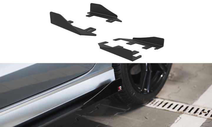 Audi S3 / A3 S-Line Sedan 8V 2013-2016 Sidosplitters Maxton Design i gruppen Välj bilmodell / Audi / A3 - S3 - RS3 (8V) 2012-2019 / Styling hos DDESIGN Scandinavia AB (AUS33SCNC-SF1G)