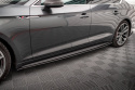 Audi A5 S-Line / S5 Sportback F5 2017-2019 Street Pro Sidoextensions Svart/Röd Maxton Design