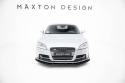 Audi TT S / TT S-Line 8J Facelift 2006-2013 Street Pro Frontläpp / Frontsplitter + Flaps Svart/Röd + Blanka Flaps Maxton Design