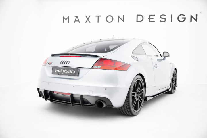 Audi TT S-Line 8J Facelift 2006-2013 Street Pro Bakre Diffuser Svart/Röd Maxton Design i gruppen Välj bilmodell / Audi / TT (8J) 2006-2014 & TT (8S) 2014+ / Styling hos DDESIGN Scandinavia AB (AUTT2SLINECNC-RS1B-BRBI)