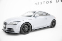 Audi TT S / TT S-Line 8J Facelift 2006-2013 Street Pro Sidoextensions + Flaps Svart/Röd + Blanka Flaps Maxton Design
