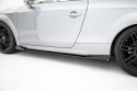 Audi TT S / TT S-Line 8J Facelift 2006-2013 Street Pro Sidoextensions + Flaps Svart/Röd + Blanka Flaps Maxton Design