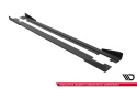 Audi TT S / TT S-Line 8J Facelift 2006-2013 Street Pro Sidoextensions + Flaps Svart/Röd + Blanka Flaps Maxton Design
