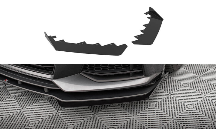 Audi TT S / S-Line 8S 2014- 2018 Främre Splitters Maxton Design i gruppen Välj bilmodell / Audi / TT (8J) 2006-2014 & TT (8S) 2014+ / Styling hos DDESIGN Scandinavia AB (AUTT3SLINECNC-FSF1G)