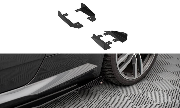 Audi TT S / S-Line 8S 2014- 2018 Sidosplitters Maxton Design i gruppen Välj bilmodell / Audi / TT (8J) 2006-2014 & TT (8S) 2014+ / Styling hos DDESIGN Scandinavia AB (AUTT3SLINECNC-SF1G)
