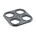 Bulkhead Plåtkit - Fyrkantig, Bakplatta & O-ringar - Svart  T7 Design