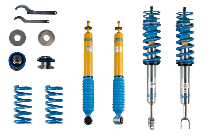 Bilstein B14 ställbart chassi justerbart i höjd 47-119444 Audi RS4 8H7, 8HE Cabriolet RS4 Fram/Bakaxelvikt 1250kg / 1170kg i gruppen Välj bilmodell hos DDESIGN Scandinavia AB (BIL-47-119444)