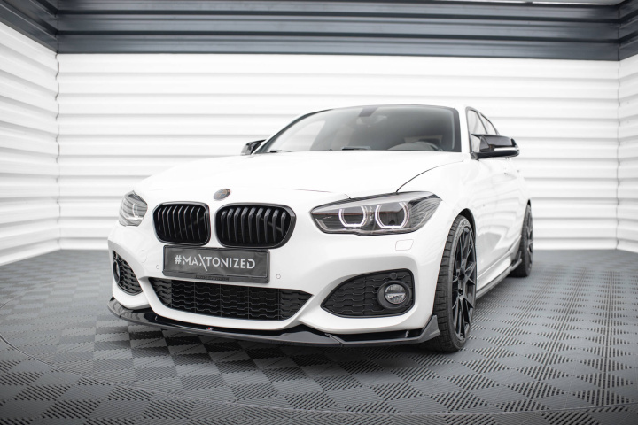 BMW 1-Serie F20/F21 M-Sport LCI 2015-2019 Frontsplitter V.4 CSL-Look Maxton Design i gruppen Välj bilmodell / BMW / 1-serie 2-serie (F20-F23) 2011-2019 / Styling / Frontläppar hos DDESIGN Scandinavia AB (BM-1-F20F-M-FD4G)