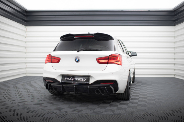 BMW 1-Serie F20/F21 M-Sport LCI 2015-2019 Diffuser V.3 (Dubbla utblås på båda sidorna) Maxton Design i gruppen Välj bilmodell / BMW / 1-serie 2-serie (F20-F23) 2011-2019 / Styling / Bakspoiler hos DDESIGN Scandinavia AB (BM-1-F20F-M-RS3GOO_OO)