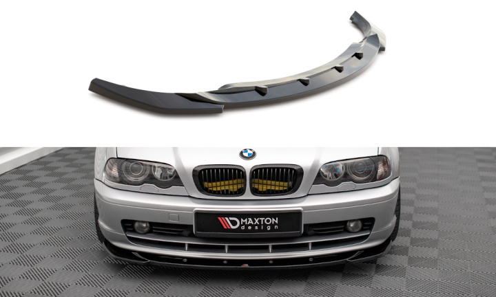 BMW 3 Coupe E46 1998-2003 Frontläpp / Frontsplitter V.1 Maxton Design i gruppen Välj bilmodell / BMW / 3-serie (E46) 1998-2005 / Styling / Frontläppar hos DDESIGN Scandinavia AB (BM-3-46-C-FD1G)