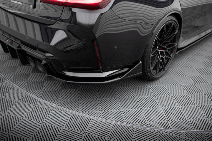 BMW M3 Sedan / Touring G80 / G81 2021+ Bakre Sidoextensions V.6 CSL Look (För Bakre Diffuser v.1) Maxton Design i gruppen Välj bilmodell / BMW / M3 3-serie (G80-G81) 2021+ hos DDESIGN Scandinavia AB (BM-3-G80-M-RSD6G)
