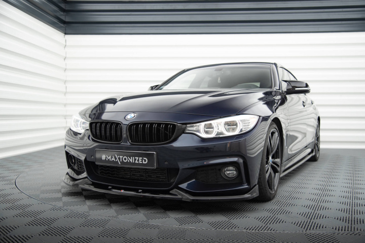 BMW 4 Gran Coupe M-Pack F36 2014-2017 Frontläpp / Frontsplitter V.1 Maxton Design i gruppen Välj bilmodell / BMW / 3-serie-4-serie (F30-F36) 11-19 / Styling / Frontläppar hos DDESIGN Scandinavia AB (BM-4-F36-GC-MPACK-FD1G)