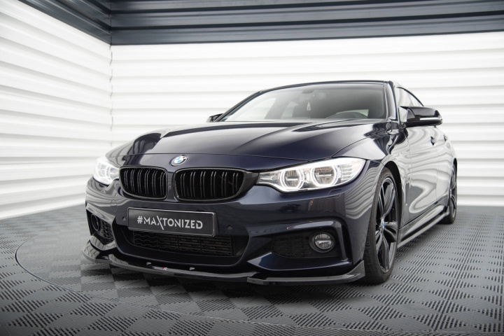 BMW 4 Gran Coupe M-Pack F36 2014-2017 Frontläpp / Frontsplitter V.2 Maxton Design i gruppen Välj bilmodell / BMW / 3-serie-4-serie (F30-F36) 11-19 / Styling / Frontläppar hos DDESIGN Scandinavia AB (BM-4-F36-GC-MPACK-FD2G)
