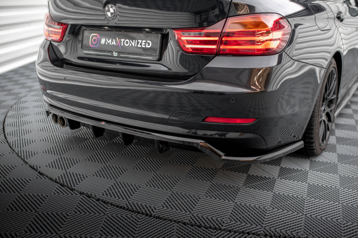 BMW 4 Gran Coupe F36 2014-2017 Bakre Splitter (Med Splitters) V.1 Maxton Design i gruppen Välj bilmodell / BMW / 3-serie-4-serie (F30-F36) 11-19 / Styling / Frontläppar hos DDESIGN Scandinavia AB (BM-4-F36-GC-RD1G-RD2G)