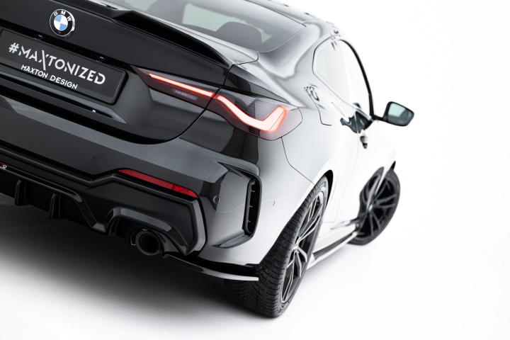 BMW 4 M-Pack G22 / G23 / G22 Facelift / G23 Facelift 2020-2024 Bakre Sidoextensions V.7 Maxton Design i gruppen Välj bilmodell / BMW / 3-serie-4-serie (G20-G26) 19+ / Styling / Bakspoiler & Diffusers hos DDESIGN Scandinavia AB (BM-4-G22-MPACK-RSD7G)