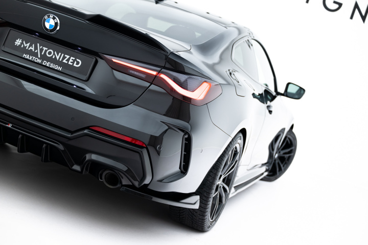 BMW 4 M-Pack G22 / G23 / G22 Facelift / G23 Facelift 2020-2024 Bakre Sidoextensions V.8 Maxton Design i gruppen Välj bilmodell / BMW / 3-serie-4-serie (G20-G26) 19+ / Styling / Bakspoiler & Diffusers hos DDESIGN Scandinavia AB (BM-4-G22-MPACK-RSD8G)