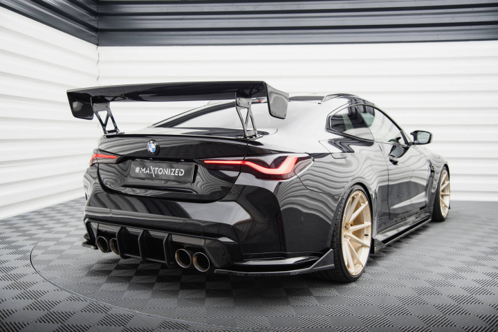 BMW M4 G82 2021+ Bakre Sidoextensions V.4 Maxton Design i gruppen Välj bilmodell / BMW / M4 4-serie (G82) 2021+ hos DDESIGN Scandinavia AB (BM-4-G82-M-RSD4G)