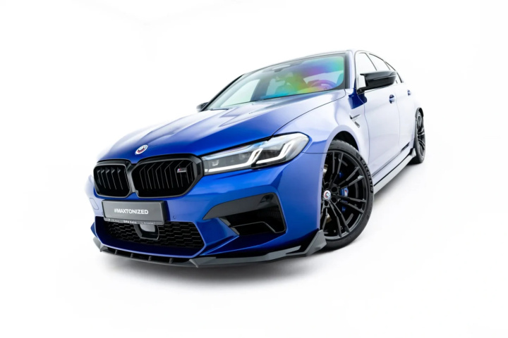 BMW M5 F90 Facelift 2020-2024 Frontläpp / Frontsplitter V.4 Maxton Design i gruppen Välj bilmodell / BMW / 5-serie (G30-G31) 16+ / Styling hos DDESIGN Scandinavia AB (BM-5-90F-M-FD4G)