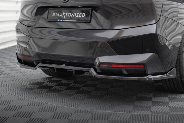 BMW iX i20 2021- Bakre Splitter V.1 Maxton Design i gruppen Välj bilmodell / BMW / iX i20 2021- / Styling hos DDESIGN Scandinavia AB (BM-IX-1-MPACK-RD1G-RD2G)