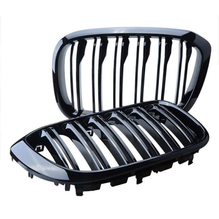 BMW X3 G01 / X4 G02 2018+ Dubbelribbad Blanksvart Sportgrill / Njurar Performance-Look i gruppen Välj bilmodell / BMW / X4 (G02) 18+ hos DDESIGN Scandinavia AB (BM1091003)