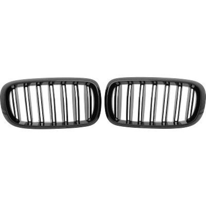 BMW X5/X6 F15/F16 13-19 Dubbelribbad Blanksvart Sportgrill / Njurar i gruppen Välj bilmodell / BMW / X5 (F15) 13-18 / Styling hos DDESIGN Scandinavia AB (BM1096001)