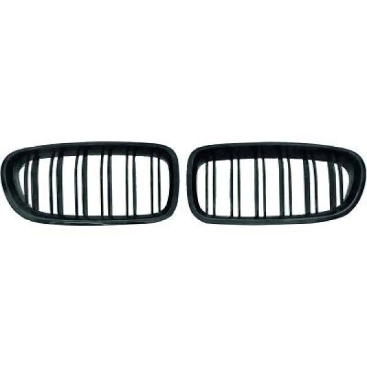 BMW 5-Serie F10/F11 2013-2017 Dubbelribbad Blanksvart Sportgrill / Njurar i gruppen Välj bilmodell / BMW / 5-serie (F07-F10-F11) 11-17 / Styling / Grill hos DDESIGN Scandinavia AB (BM131002)