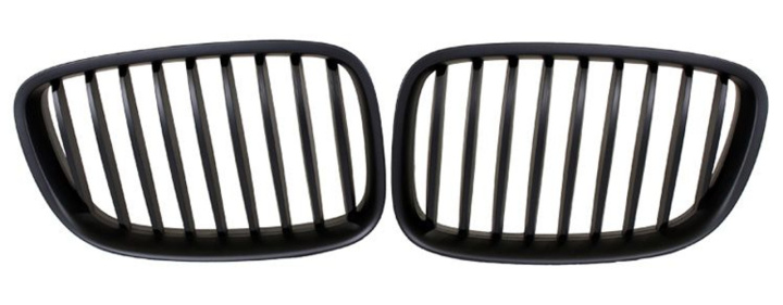 BMW 5-Serie GT F07 08-17 Dubbelribbad Mattsvart Sportgrill / Njurar Sport-Look i gruppen Välj bilmodell / BMW / 5-serie (F07-F10-F11) 11-17 / Styling / Grill hos DDESIGN Scandinavia AB (BM131003)