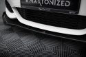 BMW 1 F20 M-Pack Facelift / M140i 2015-2019 Street Pro Frontläpp / Frontsplitter V.3 + Flaps for Svart/Röd + Blanka Flaps Maxton Design