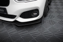 BMW 1 F20 M-Pack Facelift / M140i 2015-2019 Street Pro Frontläpp / Frontsplitter V.3 + Flaps for Svart/Röd + Blanka Flaps Maxton Design