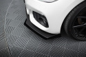 BMW 1 F20 M-Pack Facelift / M140i 2015-2019 Street Pro Frontläpp / Frontsplitter V.3 + Flaps for Svart/Röd + Blanka Flaps Maxton Design