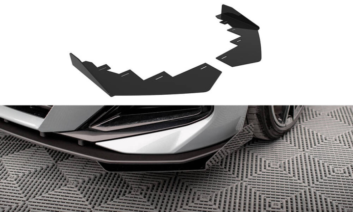 BMW 2 Coupe M-Pack / M240I G42 Add-On Splitters Maxton Design i gruppen Välj bilmodell / BMW / 2-serie (G42) 2022+ hos DDESIGN Scandinavia AB (BM242MPACKCNC-FSF1G)