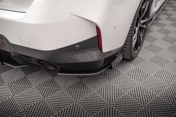 BMW 2 Coupe M-Pack G42 2021- Street Pro Bakre Sidoextensions + Flaps Svart/Röd + Blanka Flaps Maxton Design i gruppen Välj bilmodell / BMW / 2-serie (G42) 2022+ hos DDESIGN Scandinavia AB (BM242MPACKCNCRSD1BRBRSF1G)