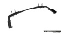 BMW 2 M-Pack Gran Coupe F74 2024- Street Pro Bakre Diffuser + Flaps Svart/Röd + Blanka Flaps Maxton Design