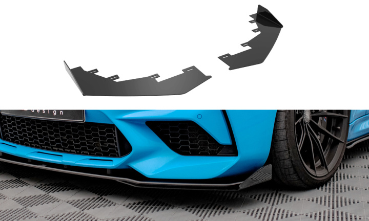 BMW M2 Competition F87 2016-2020 Add-On Splitters Maxton Design i gruppen Välj bilmodell / BMW / M2 2-serie (F87) 2015+ / Styling hos DDESIGN Scandinavia AB (BM287MCOMPCNC-FSF1G)