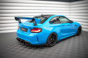 BMW M2 F87 2016-2020 Street Pro Bakre Sidoextensions + Flaps Svart/Röd + Blanka Flaps Maxton Design